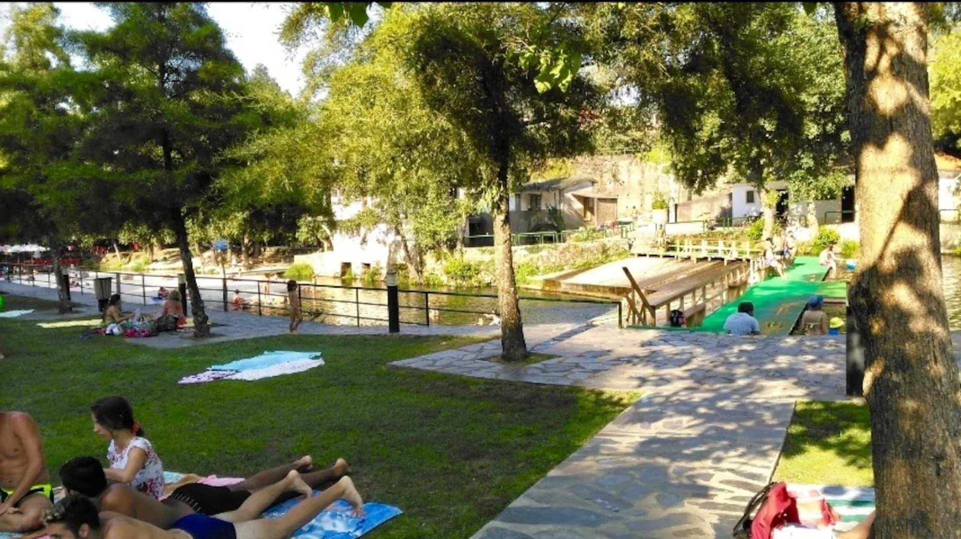 Detalhe do jardim com limoeiros